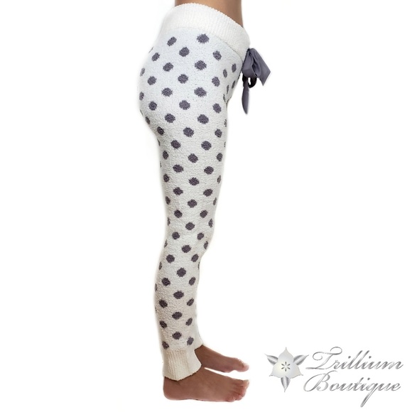 Honeydew Women's Cream Dot Chenille Leggings S-XXL - Picture 4 of 7